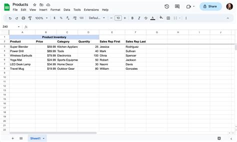 描不下的身影|Google Sheets